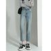 New Style Straight-leg Jeans For Women From Guangzhou, Popular High-waisted Loose-fitting Slimming Light-colored Cropped_mkmklike.com