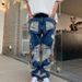 American Ins Washed Men's And Women's Loose Design Jeans, Ripped High Street Pants,_mkmklike.com