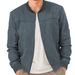Cross-Border Autumn Suede Solid Color Men's Zipper Jacket Casual Retro Long Sleeve Cardigan Coat For Men_mkmklike.com