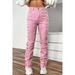 Layered Patchwork Denim Jeans For Women – High Waist Straight Leg, Vintage Washed & Distressed (Y2K Revival, Oversized Fit)_mkmklike.com