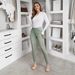 Voya Women's Clothing Hot Selling Elastic Temperament Fashionable Jeans Slim Fit Small Feet Mid Waist Slimming Versatile Pants_mkmklike.com