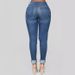 European American Foreign Trade High-waisted Stretch Ripped Slim-fit Women's Jeans, Slimming And Highly Elastic_mkmklike.com