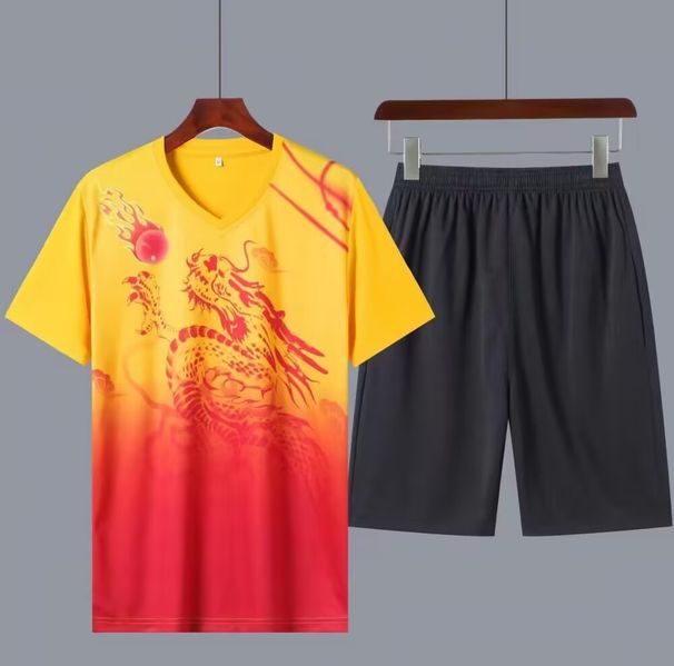 Men's Clothing short-sleeved jerseys men's and women's competition training suits cross-border football suits dragon boat suits team uniforms_mkmklike.com