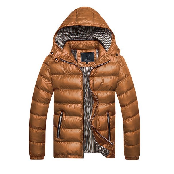 Men's autumn and winter cotton-padded jacket men stand collar men slim warm men cotton-padded jacket jacket_mkmklike.com