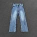 Men's Clothing Men's Ice Blue Ripple Wash Jeans - Straight Leg Retro Denim Pants (Vintage Inspired Style)_mkmklike.com