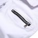Cross-border Supply White Stretch Denim Jeans With Stylish Zipper Decoration, Slim-fit, Mid-rise Men's Pants_mkmklike.com