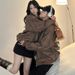 American Retro PU Leather Men, Loose Fit, High Street Style, Melard Collar, Baseball Jacket, Couple's Jacket For Spring_mkmklike.com