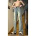 "Streetwear Men's Jeans – Distressed Washed Straight-Leg Trousers With Relaxed Fit & Slight Flare (Vintage Fade, Retro Styling, Urban Casual)"_mkmklike.com
