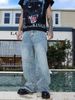 Men's Clothing Blue Jeans Men's Slim Fit Pants Ripped Patch Pants Men's Distressed Trousers_mkmklike.com