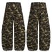 American Camouflage Cargo Jeans For Men And Women, Autumn New Style Loose Cool Hip-Hop Street Dance Wide-Leg Pants_mkmklike.com