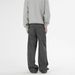 Men's Washed Pocket Cargo Jeans Straight Leg Loose Fit Wide Leg High Street Style Trendy Versatile Casual Trousers_mkmklike.com