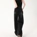 Washed Distressed Petite Women's Jeans, Loose Long Summer High-waisted Wide-leg Pants, Slimming Trendy Pants_mkmklike.com