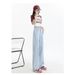 2025 Summer Trend: Light-Colored Straight-Leg Jeans Women, Loose Fit, Draped, Extra-Long Wide-Leg Floor-Length Pants For_mkmklike.com
