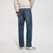 Men's Washed Distressed Jeans Loose Fit Straight Leg Casual Commuter Pants Mid Waist Wide Leg Trendy_mkmklike.com
