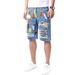 Men's Distressed Denim Shorts Straight Cut Casual Summer Washed Street Style Multiple Washes_mkmklike.com