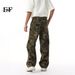 EF JEANS | 2025 New Product, American Retro Multi-pocket Splicing Design Straight Casual Camouflage Trousers_mkmklike.com