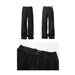 Men's Clothing Retro Design Black Wide Leg Jeans Street Loose Straight Pants Couple Trendy Men_mkmklike.com