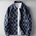 Men's Spring And Autumn Chessboard Pattern Rascal Handsome Street Explosion Casual Work Clothes Cowboy Jacket_mkmklike.com