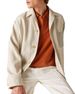 LP Ediion Exquisie Lazy Feel Early Auumn Casual Lighweigh Turn-Down Collar Loose Jacke Men's Linen Shir-Syle_mkmklike.com
