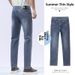 Men's Clothing Slim Fit Jeans Light Luxury Trendy Personalized Embroidered Casual Long Pants Versatile Straight Leg Thin Style_mkmklike.com