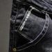 "Men's Classic Straight Leg Jeans - Comfortable Stretch Denim Pants With Washed & Distressed Details For Casual Wear (Black, Sizes 27-38)"_mkmklike.com