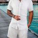 Men's Clothing Polo Casual Loose Short-sleeved Shorts Sports Suit_mkmklike.com
