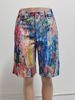 Women's Casual Artistic Splatter Paint Shorts - High Waist Straight Leg Summer Shorts - Comfortable Polyester Stretch Shorts For Streetwear Fashion_mkmklike.com
