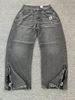 Men's Clothing European And American Men's Retro Washed Embroidered Straight Jeans_mkmklike.com