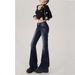 Women's Clothing American Vintage Flared Jeans For Women - Low-Rise Stretchy Bootcut Pants (Fall Collection)_mkmklike.com