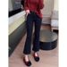 Women's High Waist Straight Leg Jeans Stretchy Denim Pants Flared Bootcut Vintage Style Petite To Plus Size (S-5xl)_mkmklike.com