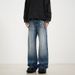 Men's Clothing Men's American Streetwear Jeans - Lightning Wash Straight Leg Bootcut Denim Pants (S-3XL)_mkmklike.com