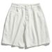 Men's Clothing Retro Hip Hop Old Washed White Denim Shorts Men's Trendy Street Loose Casual Shorts_mkmklike.com
