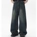Men's Wide Leg Jeans Retro American Style Straight Leg Pants Loose Fit Casual Autumn Trendy Carrot Pants Long Trousers_mkmklike.com