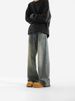 Vintage Washed Distressed Denim Jeans For Men - Relaxed Fit Straight Leg Trousers With Retro Style_mkmklike.com