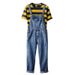 Pure Japanese Retro Straight Workwear Jumpsuit Unisex Hip-Hop Loose Age-Reducing Denim Overalls Men's Suspender Pants Trendy_mkmklike.com