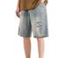 Men's Loose Fit Denim Shorts Summer Style Distressed Washed Cotton Retro Five Point Cool Pants_mkmklike.com