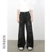 Distressed High Street Jeans – Relaxed Wide-Leg Vintage Denim Pants With Ripped Details_mkmklike.com