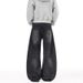 Men's Clothing High Quality Cleanfit Curved Jeans Washed Bamboo Texture Couple Pants_mkmklike.com