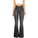 K Women's Jeans, Women's Slim Fit High Waisted And Perky Flared Pants_mkmklike.com