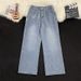 High-Waisted Wide-Leg Jeans – Oversized Straight-Leg Denim Pants With Flowy Hem For Men & Women_mkmklike.com