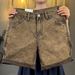 Men's Clothing Men's Summer Thin Loose Retro Washed High End Patchwork Cargo Shorts Mid Length Five Point Trousers With Multi Pockets_mkmklike.com