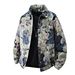 Men's Clothing Bear Jacquard Men's Jacket Spring And Autumn Design Full Print Hidden Button Cardigan Niche Handsome Couple Outfit Jacket Men_mkmklike.com