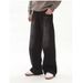 Men's Clothing Retro Dirty Wash Old Lazy Loose Jeans High Street Vibe Loose Wide Leg Pants Mopping Trousers_mkmklike.com