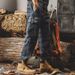 Men's Retro Work Loose Jeans Heavyweight Trendy Harem Pants Jogger Cuffs Spring Autumn Versatile Style_mkmklike.com