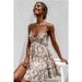Women's Clothing small fresh number lace suspender chiffon dress_mkmklike.com