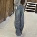Glitter Starry Sky Rhinestone Fleece-Lined Jeans For Women - High Waist Loose Wide Leg Pants, Trendy & Stylish Casual Wear_mkmklike.com