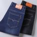 Men's Stretch Denim Jeans - Straight Leg Comfort Fit For Work & Casual Wear - Classic Blue & Black (Multiple Styles & Sizes Available)_mkmklike.com