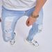 Men's Slim Fit Ripped Jeans – Stretch Skinny Denim Pants With Distressed Details For Casual & Streetwear (XS-2XL, Mid-Rise, 85% Cotton)_mkmklike.com