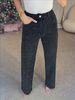 K Women's Full Diamond Jeans, High-end High Waisted Straight Leg Pants, Spicy Girl Pants_mkmklike.com
