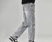 Men's Vintage Washed Denim Jeans - Relaxed Straight Fit, Hip Hop Streetwear, High Street Fashion, Casual Comfort For Urban Style_mkmklike.com